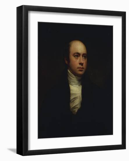 Portrait of English Sculptor, Sir Francis Chantrey (1781-1841), in a Dark Jacket and White Cravat-Sir Henry Raeburn-Framed Giclee Print