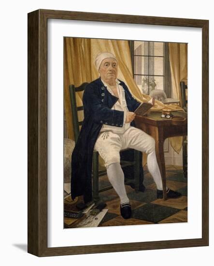 Portrait of Ennemond Alexandre Petitot-Johann Zoffany-Framed Giclee Print