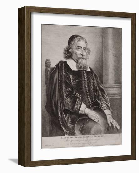 Portrait of Ephraim Bueno-Jan Lievens-Framed Giclee Print