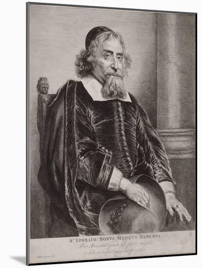 Portrait of Ephraim Bueno-Jan Lievens-Mounted Giclee Print