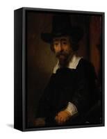 Portrait of Ephraim Bueno-Rembrandt van Rijn-Framed Stretched Canvas