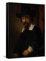 Portrait of Ephraim Bueno-Rembrandt van Rijn-Framed Stretched Canvas