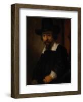 Portrait of Ephraim Bueno-Rembrandt van Rijn-Framed Giclee Print