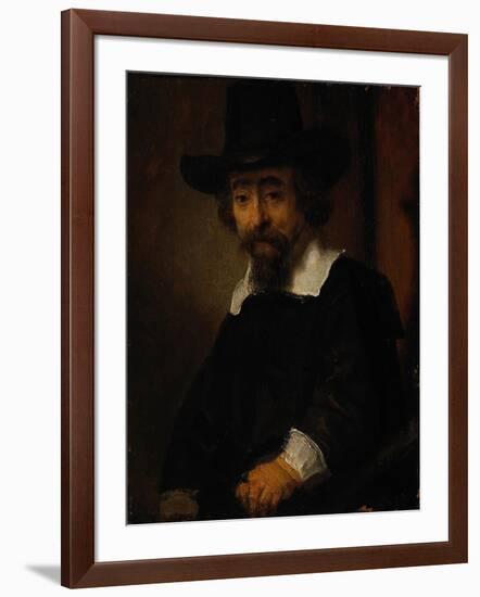 Portrait of Ephraim Bueno-Rembrandt van Rijn-Framed Giclee Print