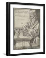 Portrait of Erasmus, 1526-Albrecht Durer-Framed Giclee Print