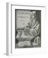 Portrait of Erasmus, 1526-Albrecht Dürer or Duerer-Framed Giclee Print