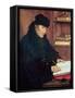 Portrait of Erasmus of Rotterdam (1466-1536)-Quentin Metsys-Framed Stretched Canvas