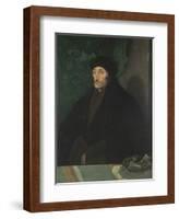 Portrait of Erasmus of Rotterdam, c.1530-Hans Holbein the Younger-Framed Giclee Print