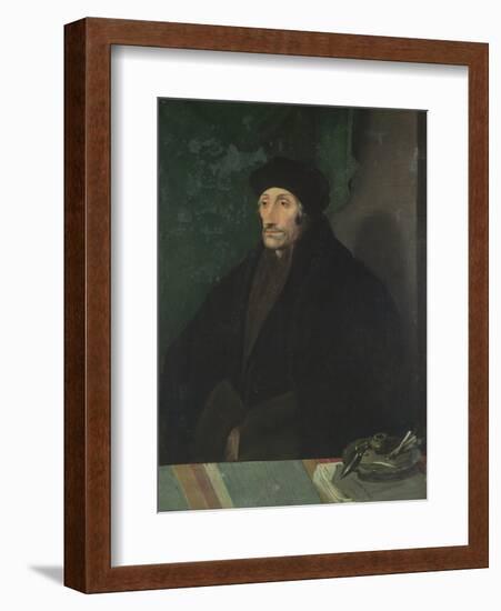 Portrait of Erasmus of Rotterdam, c.1530-Hans Holbein the Younger-Framed Giclee Print