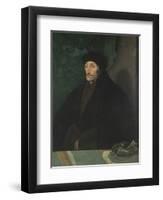 Portrait of Erasmus of Rotterdam, c.1530-Hans Holbein the Younger-Framed Giclee Print