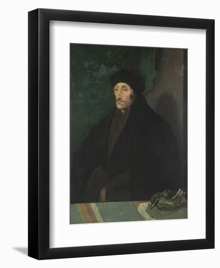 Portrait of Erasmus of Rotterdam, c.1530-Hans Holbein the Younger-Framed Giclee Print