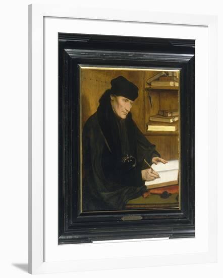 Portrait of Erasmus of Rotterdam-Jan Massys or Metsys-Framed Giclee Print