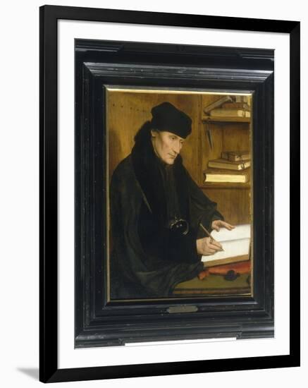 Portrait of Erasmus of Rotterdam-Jan Massys or Metsys-Framed Premium Giclee Print