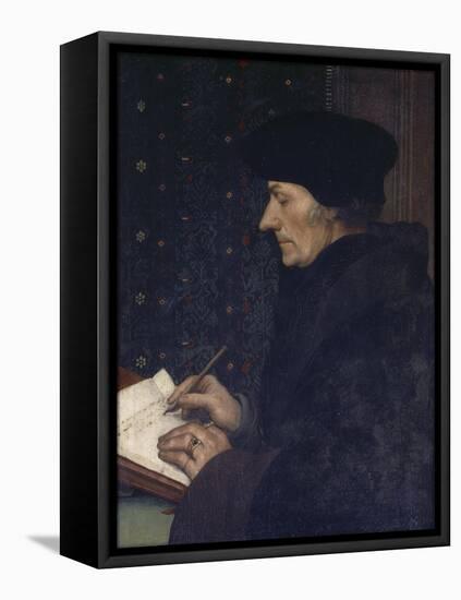 Portrait of Erasmus-Hans Holbein the Younger-Framed Stretched Canvas