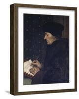 Portrait of Erasmus-Hans Holbein the Younger-Framed Giclee Print