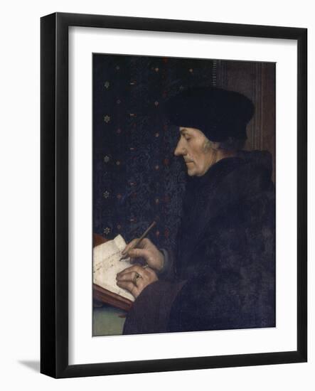 Portrait of Erasmus-Hans Holbein the Younger-Framed Giclee Print