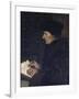 Portrait of Erasmus-Hans Holbein the Younger-Framed Giclee Print