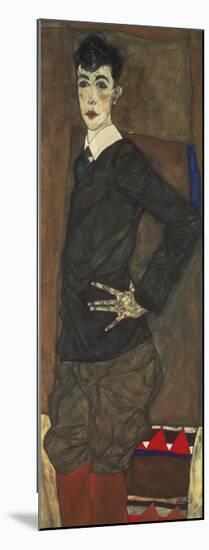 Portrait of Erich Lederer-Egon Schiele-Mounted Premium Giclee Print