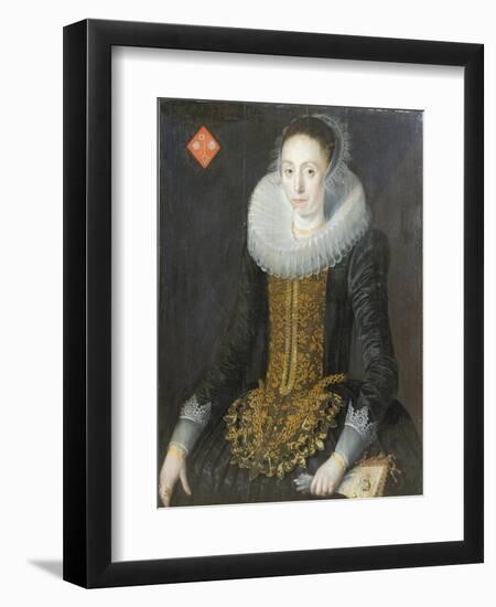 Portrait of Eritia Aukje Hoppers, Nee De Blocq, 1622-Jan De Salle-Framed Giclee Print