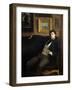 Portrait of Ernest Duez (1843-96) 1876-Paul Mathey-Framed Giclee Print