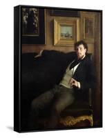 Portrait of Ernest Duez (1843-96) 1876-Paul Mathey-Framed Stretched Canvas