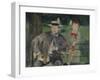 Portrait of Ernest Hoschedé with His Daughter Marthe, C. 1876-Edouard Manet-Framed Giclee Print