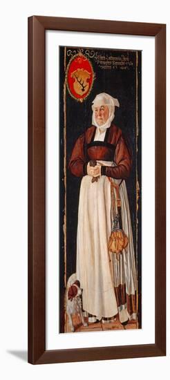 Portrait of Eslbeth Lochmann, wife of Jacob Schwytzer, 1564-Tobias Stimmer-Framed Giclee Print