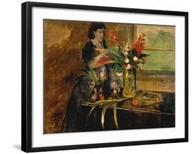 Portrait of Estelle Musson Degas, 1872-Edgar Degas-Framed Giclee Print