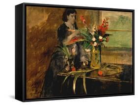 Portrait of Estelle Musson Degas, 1872-Edgar Degas-Framed Stretched Canvas