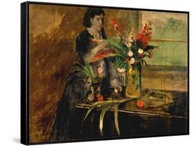 Portrait of Estelle Musson Degas, 1872-Edgar Degas-Framed Stretched Canvas