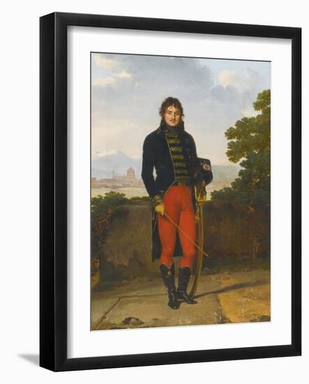 Portrait of Etienne Michaux (1771-1850), 1801 (Oil on Canvas)-Louis Gauffier-Framed Giclee Print