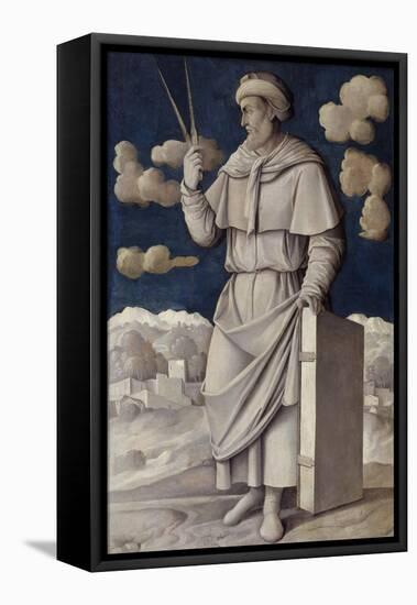 Portrait of Euclid by Girolamo Mocetto-null-Framed Stretched Canvas