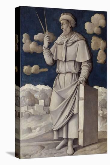 Portrait of Euclid by Girolamo Mocetto-null-Stretched Canvas