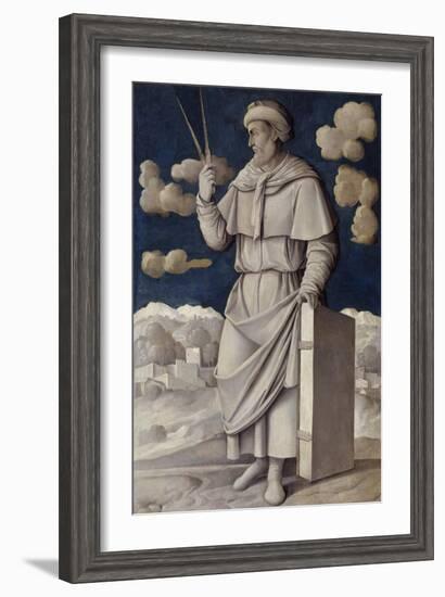 Portrait of Euclid by Girolamo Mocetto-null-Framed Giclee Print