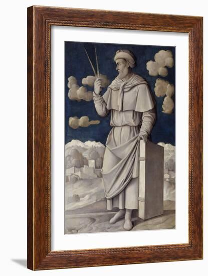 Portrait of Euclid by Girolamo Mocetto-null-Framed Giclee Print