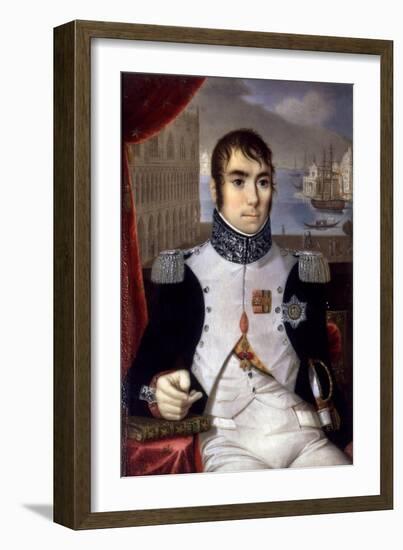 Portrait of Eugene De Beauharnais (1781-1824) Viceroy of Italy in 1805-Giovanni Battista Gigola-Framed Giclee Print