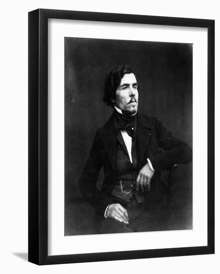 Portrait of Eugène Delacroix-Nadar-Framed Photographic Print