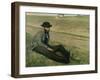 Portrait of Eugene Manet-Edgar Degas-Framed Giclee Print