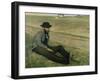 Portrait of Eugene Manet-Edgar Degas-Framed Giclee Print