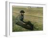 Portrait of Eugene Manet-Edgar Degas-Framed Giclee Print