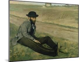 Portrait of Eugene Manet-Edgar Degas-Mounted Giclee Print