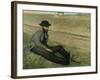 Portrait of Eugene Manet-Edgar Degas-Framed Giclee Print