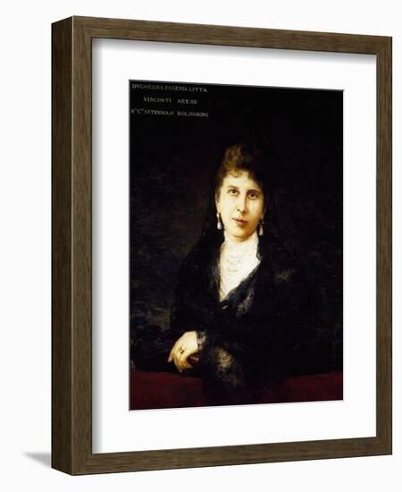 Portrait of Eugenia Attendolo Bolognini Litta Visconti Arese-null-Framed Giclee Print