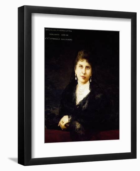 Portrait of Eugenia Attendolo Bolognini Litta Visconti Arese-null-Framed Giclee Print