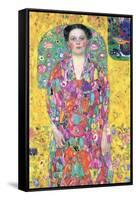 Portrait of Eugenia (M?) Primavesi-Gustav Klimt-Framed Stretched Canvas