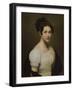 Portrait of Eugénie-Pamela Larivière, Sister of the Artist (Oil on Canvas)-Charles-Philippe Lariviere-Framed Giclee Print