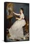 Portrait of Eva Gonzales (1849-83) 1870-Edouard Manet-Framed Stretched Canvas