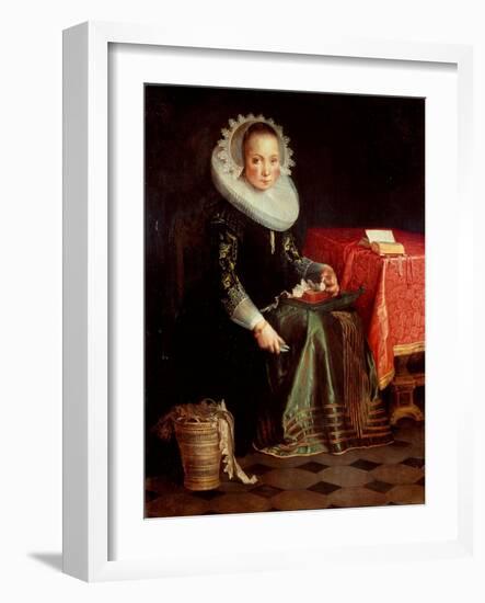 Portrait of Eva Wtewael (1607-163), 1628-Joachim Wtewael-Framed Giclee Print