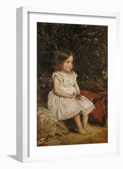 Portrait of Eveline Lees as a Child, 1875-John Everett Millais-Framed Giclee Print