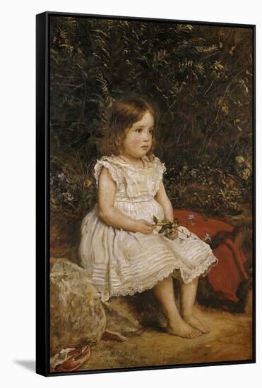 Portrait of Eveline Lees as a Child, 1875-John Everett Millais-Framed Stretched Canvas